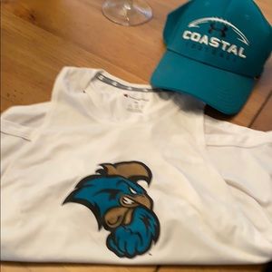 Coastal Carolina split back tank and cap